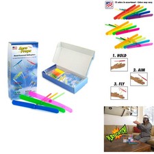 Aero Props Flying Helicopter Prop Spin Copter 10 Pack Multi Color Plastic USA