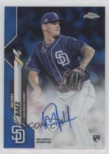 2020 Topps Chrome Rookie Blue Refractor 34/150 Michel Baez #RA-MB Auto RC 01qn