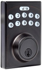 OIL BRONZE - AMAZON BASICS ELECTRONIC KEYPAD DEADBOLT DOOR LOCK KEYLESS ENTRY