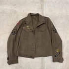US Military WW2 Ike OD Field Coat Jacket Wool 1944 Size 38
