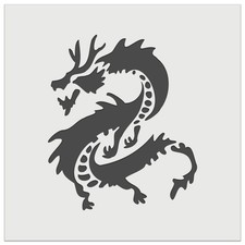 Asian Long Dragon Chinese Mythological Creature Wall Cookie DIY Reusable Stencil