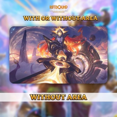 Playmat Riftbound TCG - Leona - 24 x 14 in. (600 x 350 mm) Stitched Edge