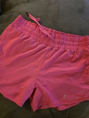 Zyia Active Pink Athletic Shorts Women's Polyester Spandex Drawstring Gym XL