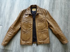 Vintage 2012 Japanese Brand Bonds & Peace Cowhide Leather Jacket Slimfit Western