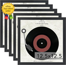 Vinyl Frame Record Frames for the Wall Display Album Covers Wood 12.5X12.5 Frame