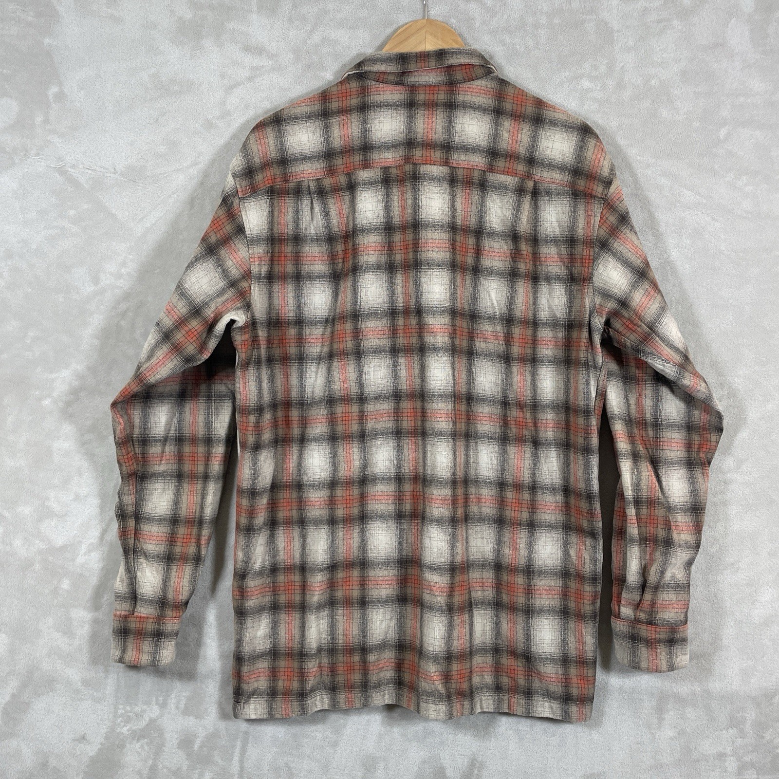 Pendleton Shadow Plaid Loop Collar Board Shirt Me… - image 4