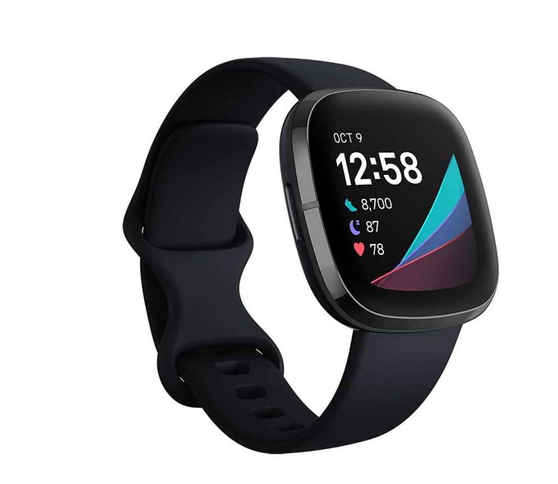Fitbit Sense Smartwatch and fitness tracker Heart Health Stress Black
