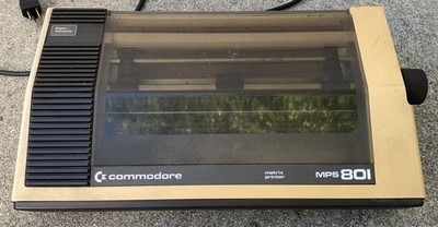 Parts/Not Working COMMODORE MPS 801 PRINTER Powers On