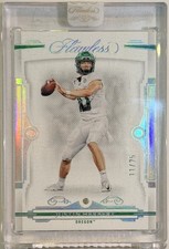 2022 Panini Flawless Collegiate NFL Football Justin Herbert Diamond Silver #/25