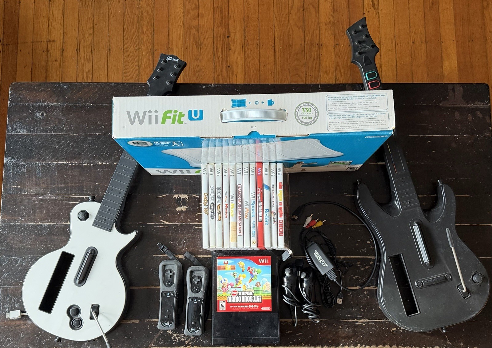 Nintendo Wii bundle with games and accessories
