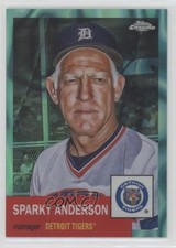 2022 Chrome Platinum Anniversary Aqua Lava Refractor Sparky Anderson HOF 0e4z