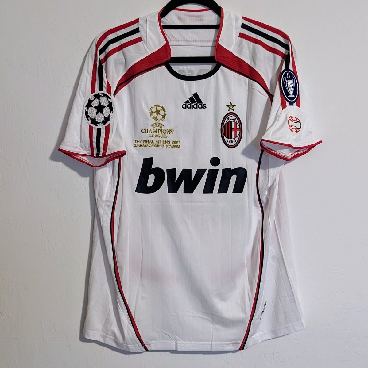 AC Milan Kaka 2007 UCL Final Retro Jersey Men's XL | eBay