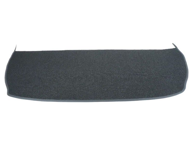 Alfombra lazo en negro para Opel Manta A porta sombreros con ribete de cuero sintético Foto 2 de 4