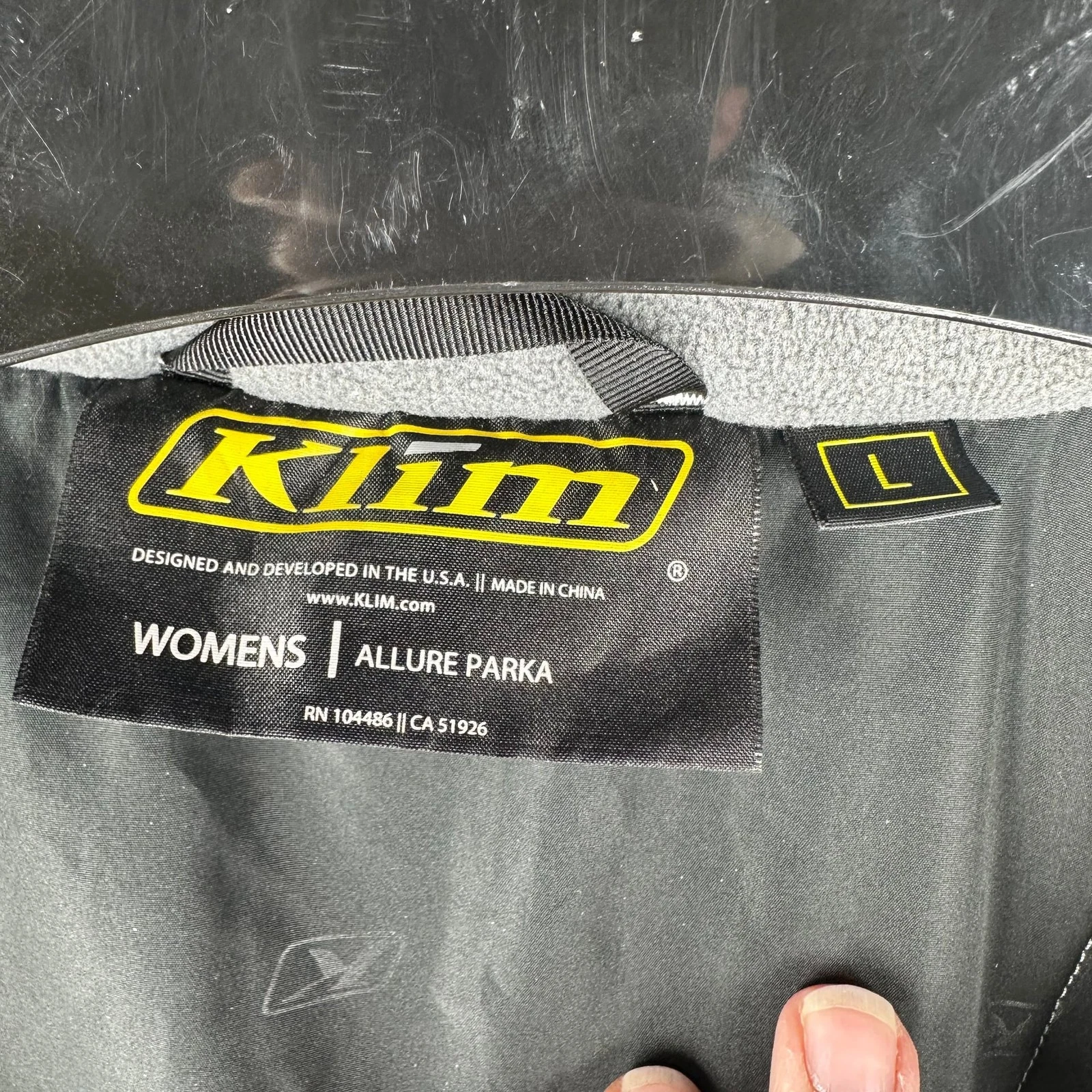 Klim Gore-Tex Allure Waterproof Snowmobile Jacket, Black Technical Shell, Size L - product detail image 3