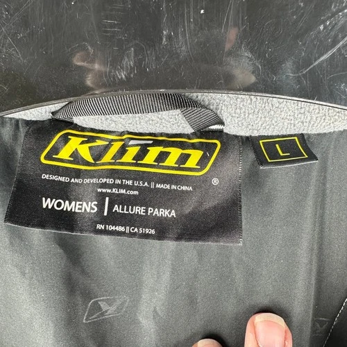 Klim Gore-Tex Allure Waterproof Snowmobile Jacket, Black Technical Shell, Size L image 3