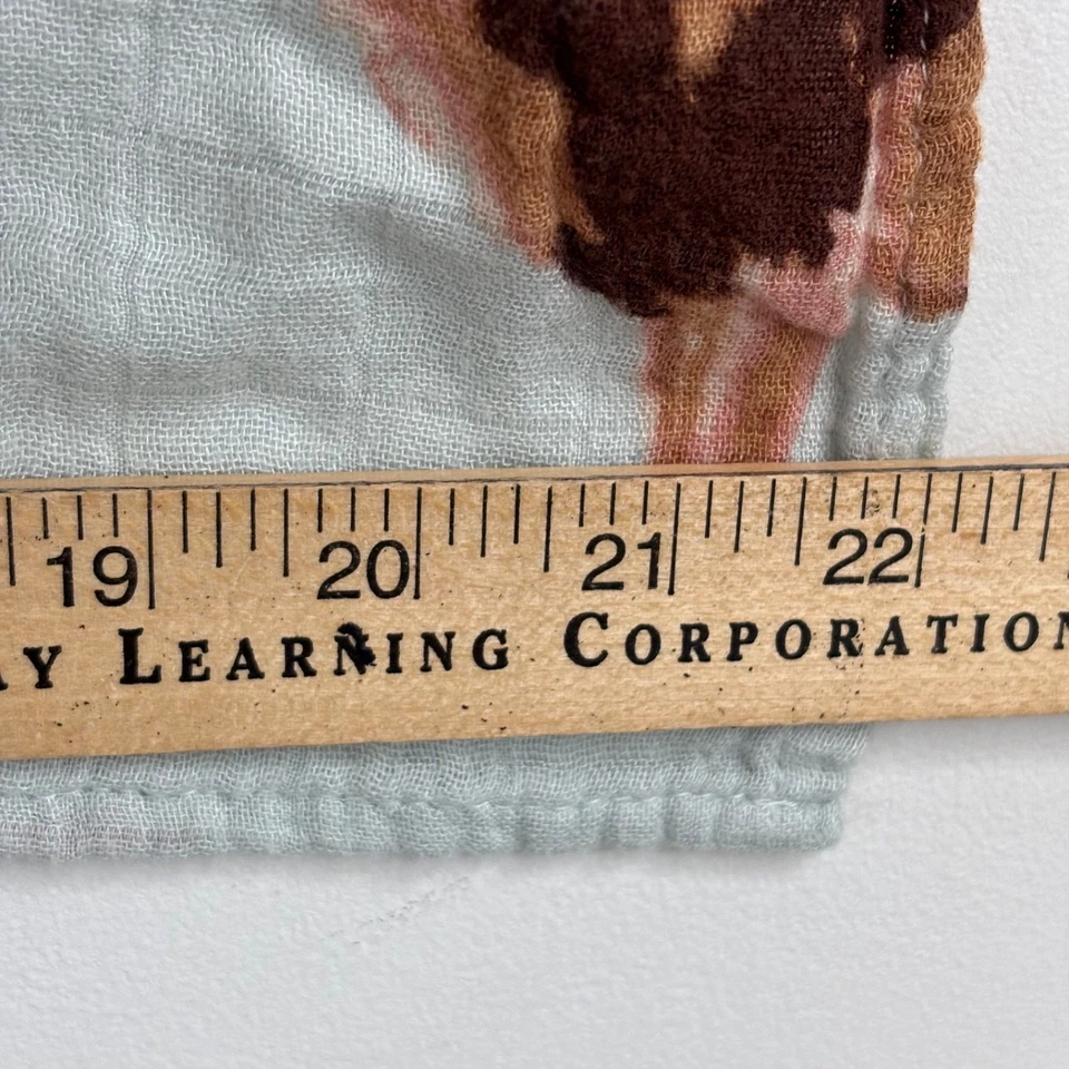 Milkbarn Bambú Algodón Orgánico Bebé Eructo Paño Set de 2 Muselina Estampado León Lovey Foto 4 de 4