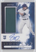 2021 Panini Chronicles Origins Rookie Jumbo Material 1/99 Evan White Auto 14lc