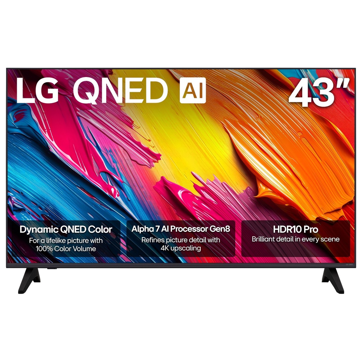 LG QNED70A 43 inch 4K UHD QNED Smart TV HDR10 Pro w/ webOS 25 
