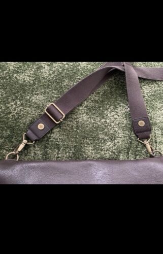 MULBERRY Brown Leather Messenger Satchel Crossbody Messenger Large Bag - Picture 12 of 19