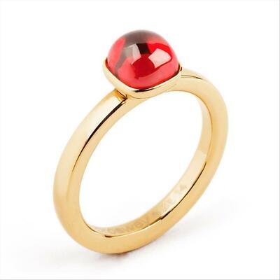 ANELLO DONNA IN ACCIAIO BROSWAY BTGC23D CON PIETRA COLORE ROSSO