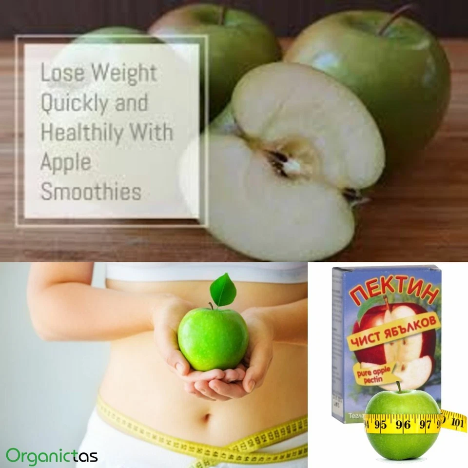 PECTINA DE MANZANA PURA en polvo desintoxicación sin azúcar pérdida de peso colesterol bebida mermelada 40 g Foto 3 de 4