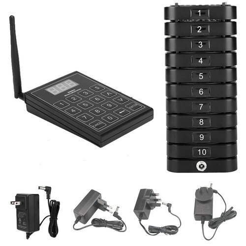 Restaurant Guest Call Wireless Paging Queuing Calling System 10/20/30 Pagers - Afbeelding 3 van 14