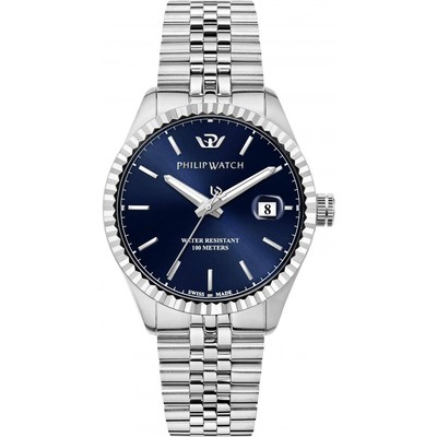 Watch PHILIP WATCH CARIBBEAN r8253597059 Mens 41 mm Jubilee Steel NEW | eBay