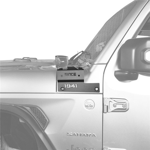 Pair Powder Coat A-Pillar LED Light Mount Bracket for Jeep Wrangler JL JT 18-25 - Picture 10 of 11