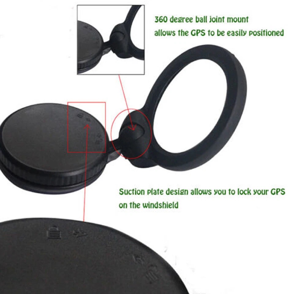 Windshield Suction Mount GPS Stand For TomTom One XL XXL 540 125 Stand Holder - image 3 of 4