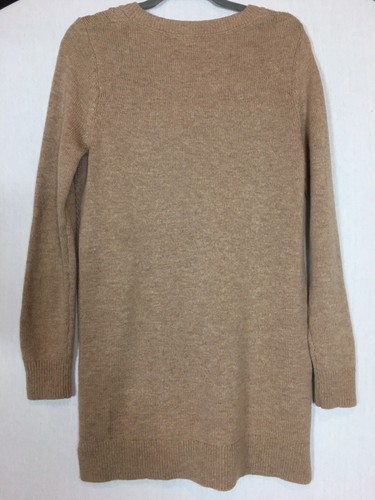 BODEN Jumper Tessa Camel Brown Longline Cable Sweater 80% Wool Pit To Pit 21” L - Picture 2 of 10
