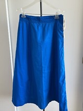 Women Saree Petticoat long Skirt inskirt 100 quality cotton cobalt royal blue