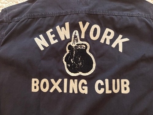 Polo Ralph Lauren NY Boxing Club Gloves Patch Sportsman Aztec Shirt Jacket 2XL