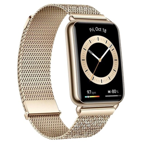 Huawei Watch Fit 2 Elegant Edition Premium Gold Bluetooth Smartwatch NEW - Picture 3 of 5