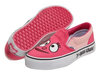 Pink Boys Slip On Vans Vans Slip-On Checkerboard Skate Shoe Little - Main Image