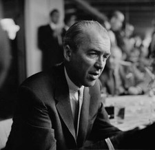 Actor James Stewart Attends Helen Hays Party In LA 1956 OLD PHOTO 1