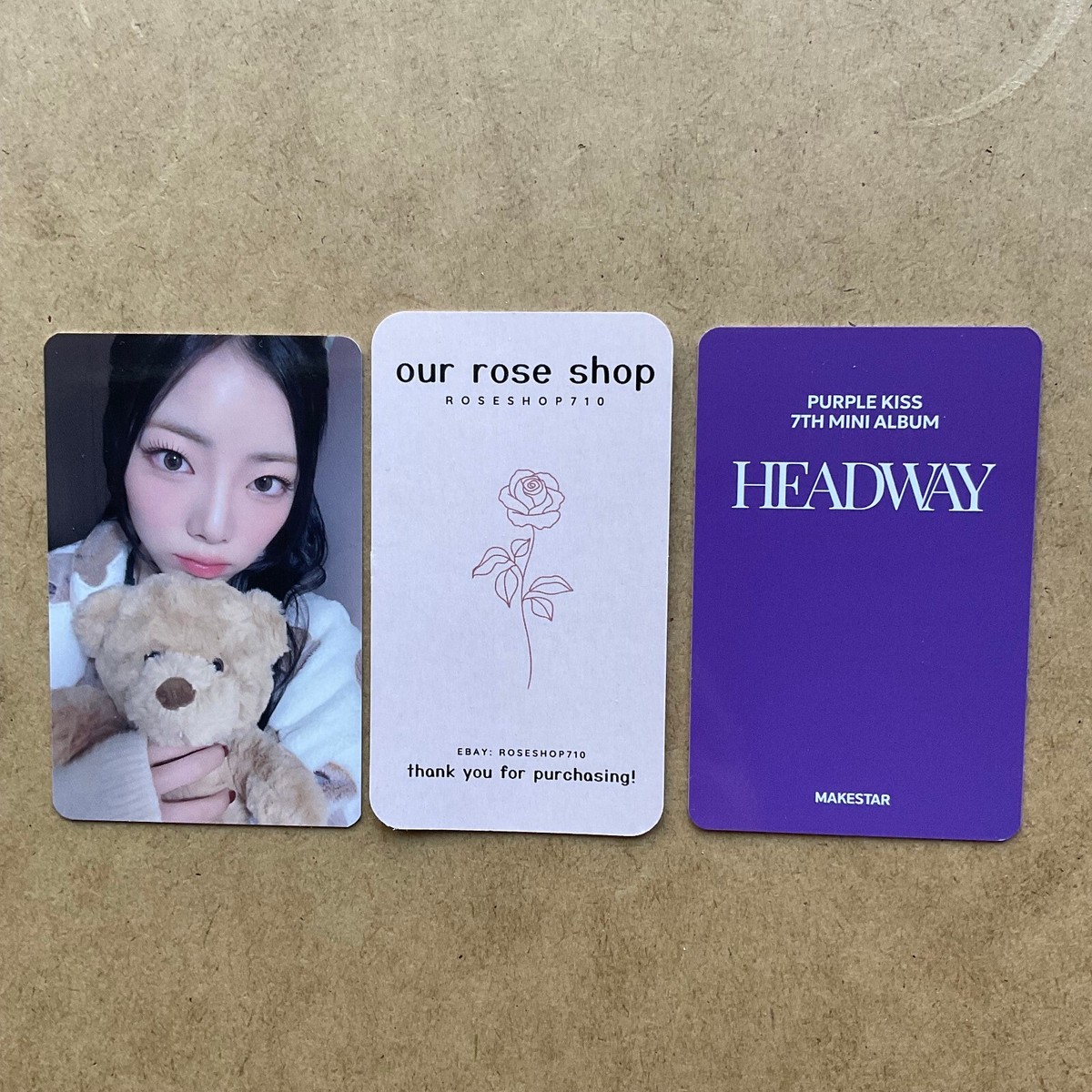 PURPLE KISS HEADWAY MAKESTAR サイン ゴウン Purple Kiss Headway Official Makestar Santa, Pajamas Lucky