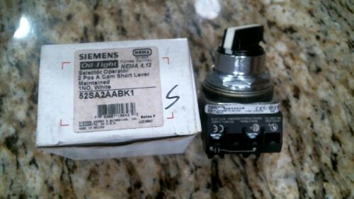 Siemens 52sa2aabk1 Selector Operator 2 Pos A Cam Short Level Switch Free Ship Ebay