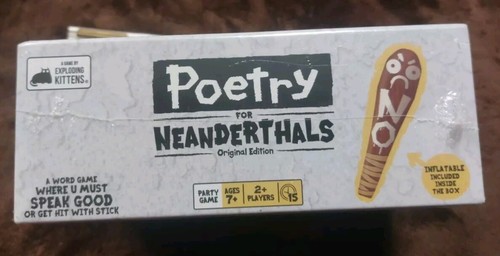 Poetry for Neanderthals Game-Exploding Kittens New Inflatable club Caveman - Picture 3 of 3