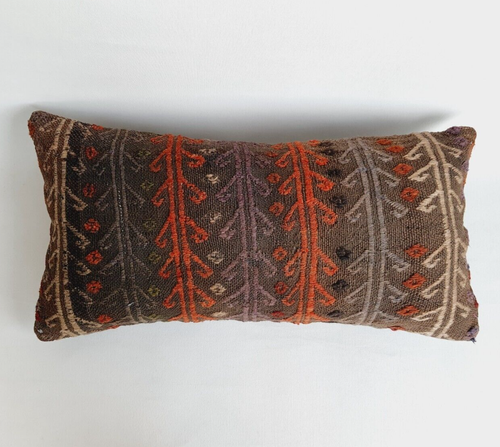 Kilim Pillow Cover, 12x24 in, Decorative Pillow, Turkish Pillow, Ethnic Pillow - Picture 4 of 9