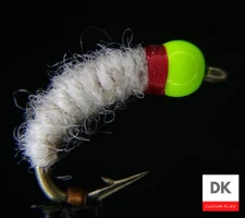 HOTSPOT Beadhead Utah Killer Bug -  DIRTY WHITE - sz 12 - 3 pack - trout nymph