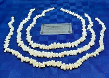 Lotto 3 Collane in Corallo Bianco Gioielli di Minerale Organico Naturale 215gr