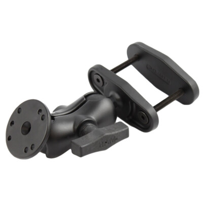RAM Mount Round Plate Short Arm Mount on 2.5'' Clamp Base RAM-101U-B-247-25