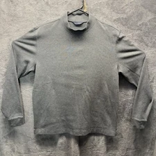 Scott Barber Shirt Men L Pima Cotton High Neck Pullover
