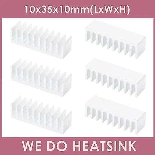 10x35x10mm With or Without Tape for DIP40 IC CPU GPU Aluminum Heatsink Cooler