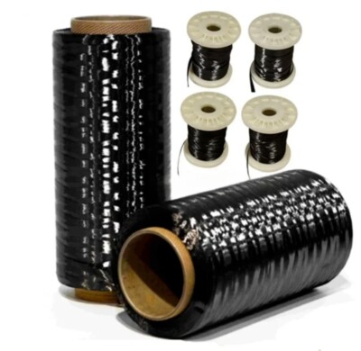 1K 3K 6K 12K 24K 48K Carbon Fiber Fibre Tow Filament Yarn Thread Tape 30M