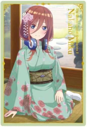 The Quintessential Quintuplets Trading Card W#3 No.17 Miku BANDAI Japan - Picture 1 of 1