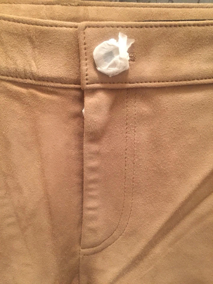 Nuevo con etiquetas Pantalón CLUB MONACO Richi Gamuza Cuero Tostado Culottes Cortos Talla 4 $695.00 Foto 2 de 4