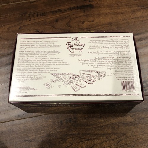New An Enchanting Evening Couples Board Game Date Night Romantic - Picture 8 of 10