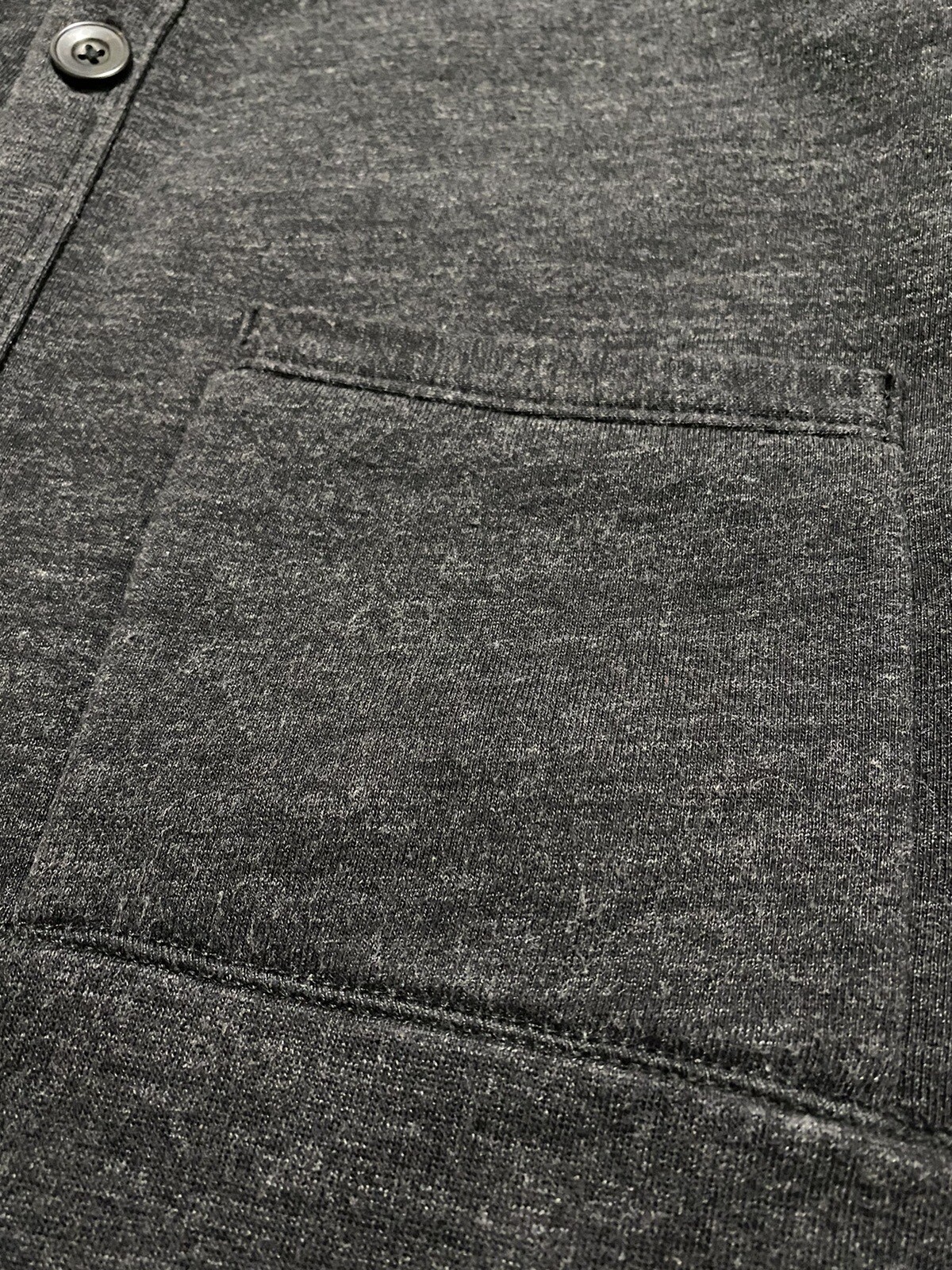 VTG POLO RALPH LAUREN MENS CARDIGAN JACKET SHAWL COLLAR BUTTONS GRAY