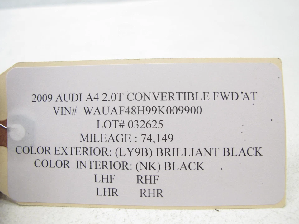 04-09 AUDI B7 A4 EMERGENCIA FRENO DE MANO PALANCA DE ESTACIONAMIENTO MONTAJE MANGO OEM 032625 Foto 4 de 4